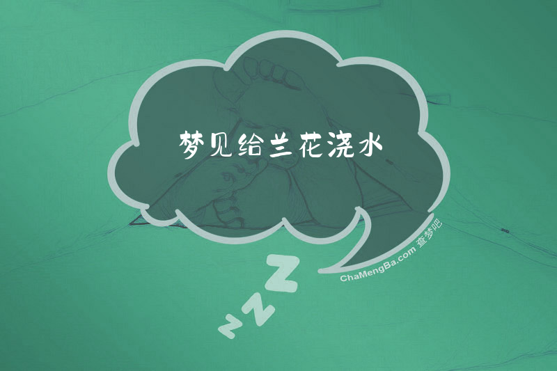 梦见给兰花浇水