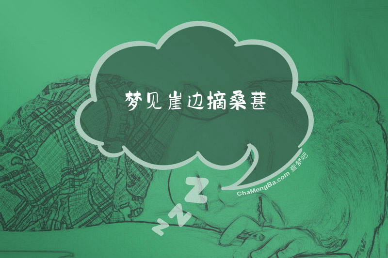 梦见崖边摘桑葚