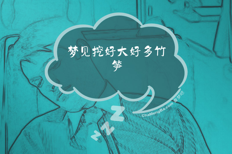 梦见挖好大好多竹笋