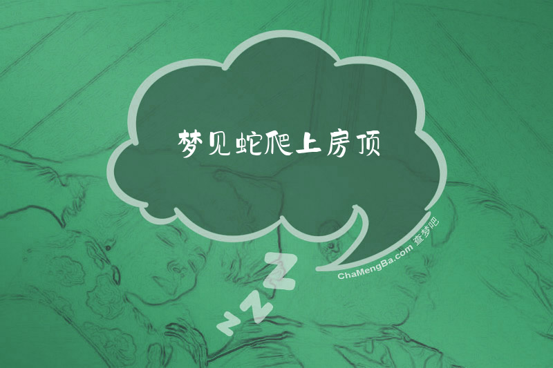 梦见蛇爬上房顶