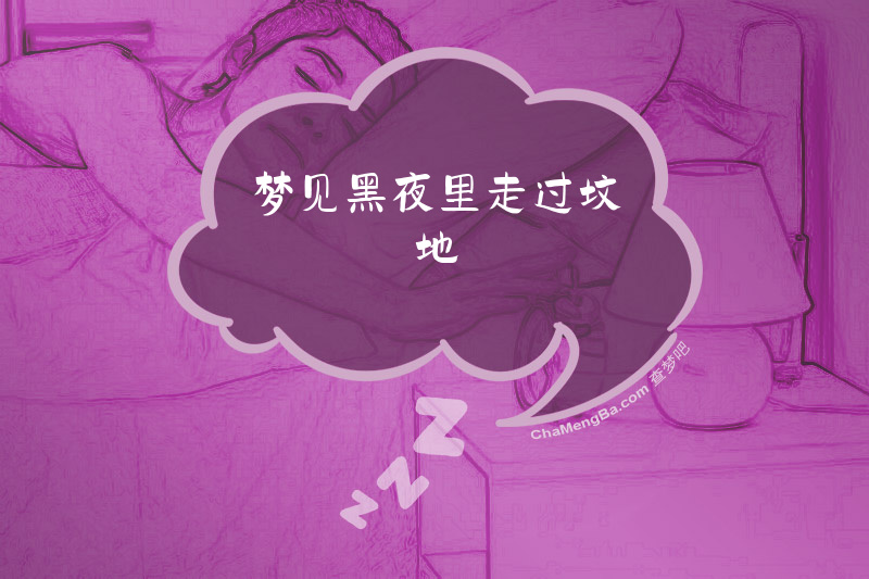 梦见黑夜里走过坟地