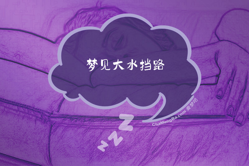 梦见大水挡路