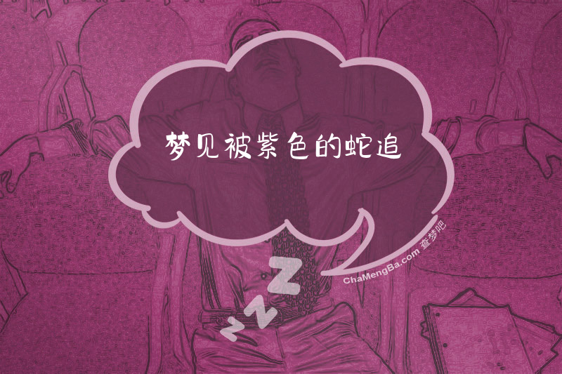 梦见被紫色的蛇追