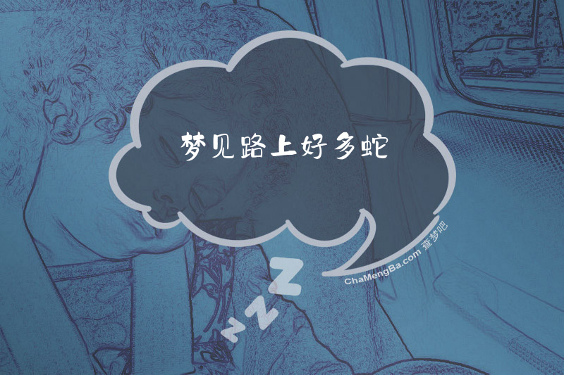 梦见路上好多蛇
