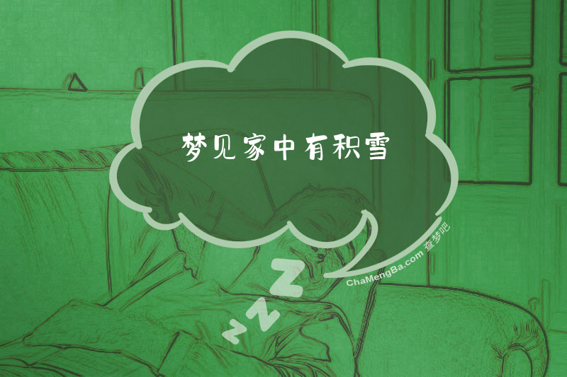 梦见家中有积雪